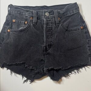 Levi's Black Jean Shorts for Women